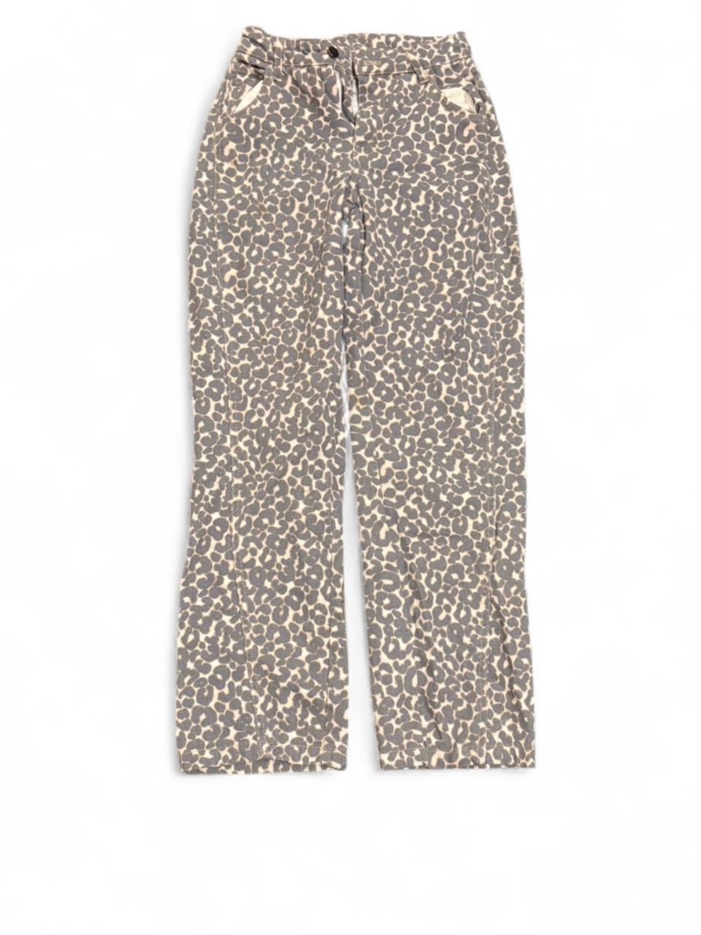 PLUS SIZE: Wild Fable Leopard Print Women's High-Rise Easy Barrel Ankle Jeans